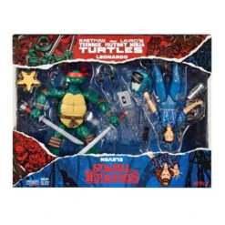 Teenage Mutant Ninja Turtles And Stranger Things Upside Down Remix 6" Leonardo And Eleven Action Figure 2pk