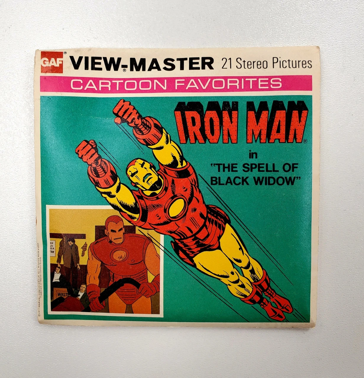 Marvel View-Master (1977) Iron Man "Spell Of The Black Widow" 3 Marvel View-Master (1977) Iron Man "Spell Of The Black Widow"