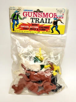 Joy Toy (1983) Gunsmoke Trail Plastic Figure Set -Deals Amok Time Store 20221208 152335 68443.1670531545