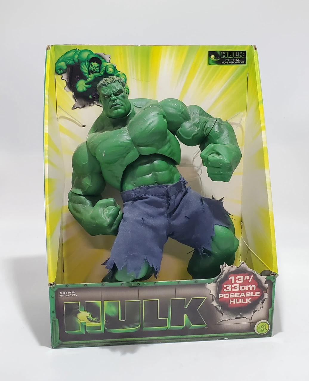 ToyBiz HULK (2003 Movie) 12" Deluxe Poseable Hulk (open Package) 3 ToyBiz HULK (2003 Movie) 12" Deluxe Poseable Hulk (open Package)
