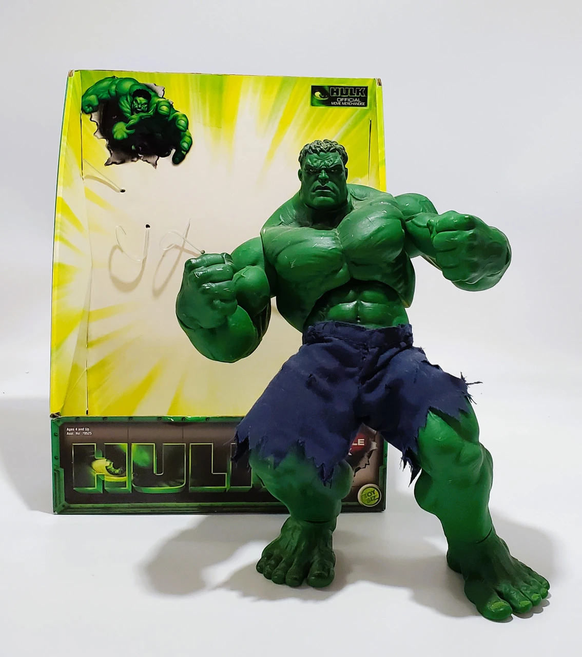 ToyBiz HULK (2003 Movie) 12" Deluxe Poseable Hulk (open Package) 4 ToyBiz HULK (2003 Movie) 12" Deluxe Poseable Hulk (open Package) - Image 2
