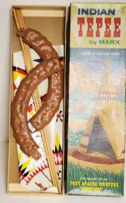 MARX Johnny West Indian Tepee Fort Apache Fighters -Deals Amok Time Store 20230518 102520 98373.1684433272