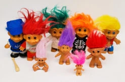MATTEL Russ Troll Toy Lot 9 Troll Figures! (no Package)