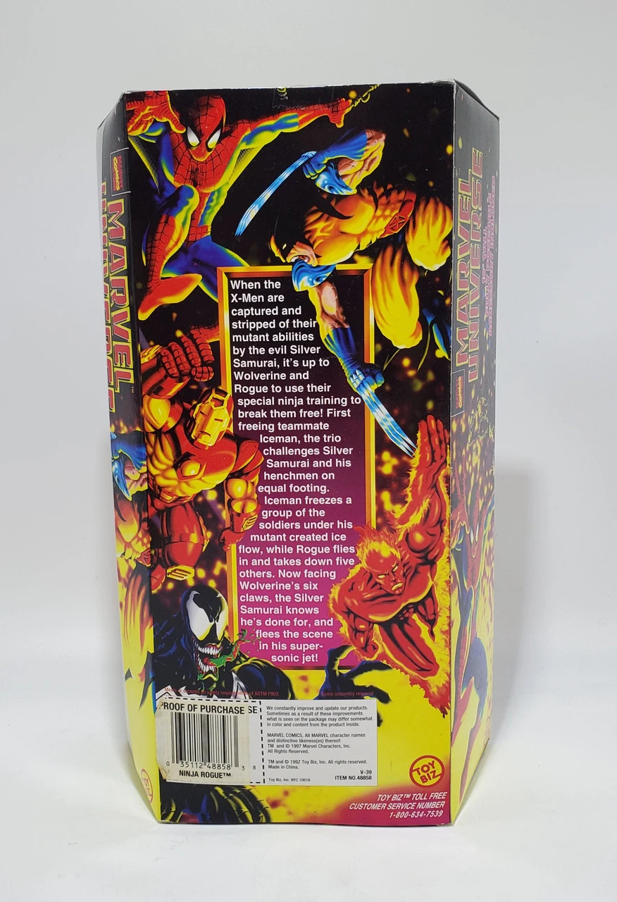 ToyBiz (1997) Marvel Universe Ninja Rogue 10" Action Figure 4 ToyBiz (1997) Marvel Universe Ninja Rogue 10" Action Figure - Image 2