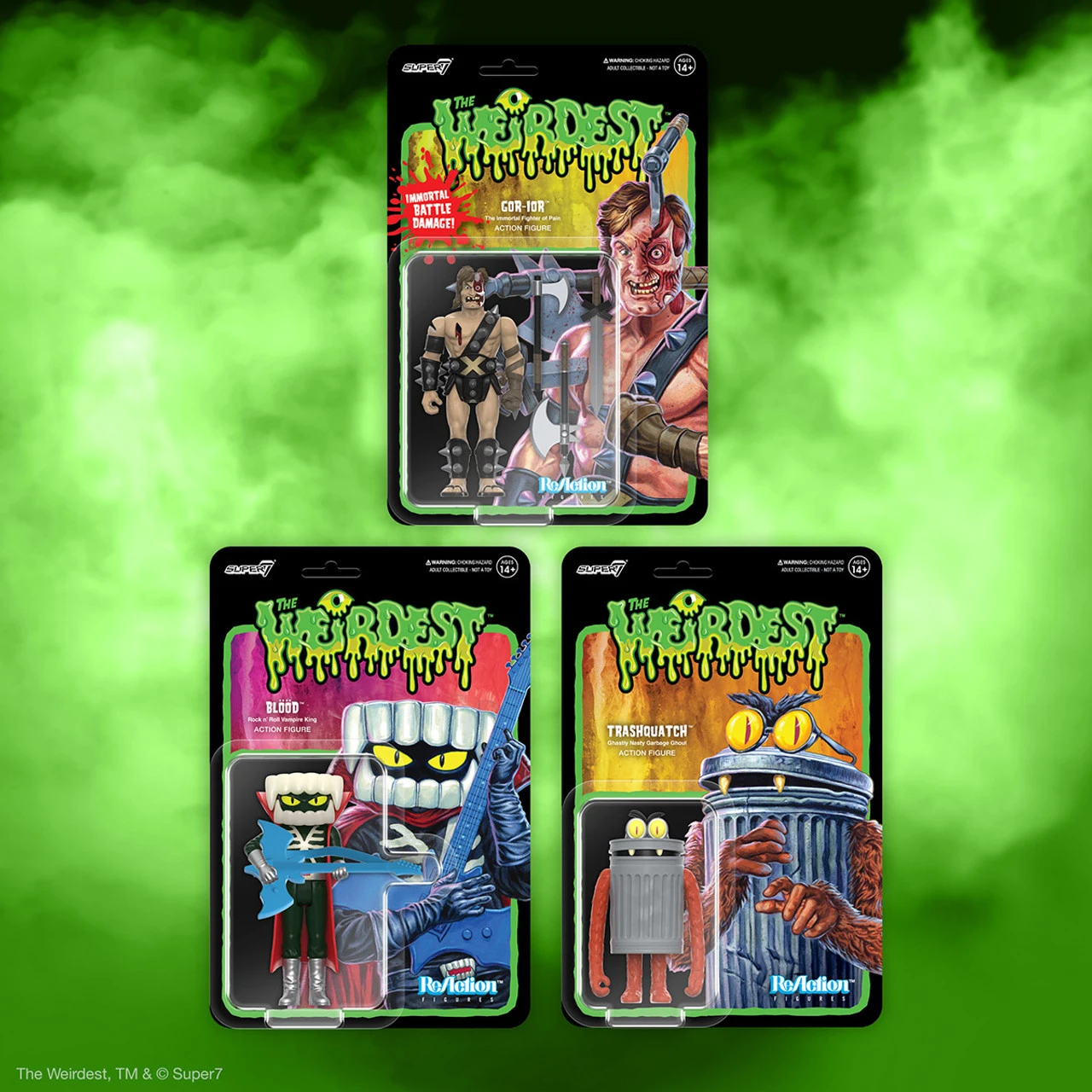 Super7 The Weirdest ReAction Figures Wave 1 Set Of 3 3 Super7 The Weirdest ReAction Figures Wave 1 Set Of 3