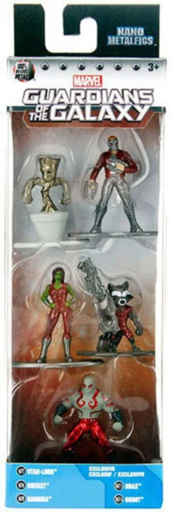 Jada Marvel Guardians Of The Galaxy Nano Metalfigs Diecast Metal Figure Set
