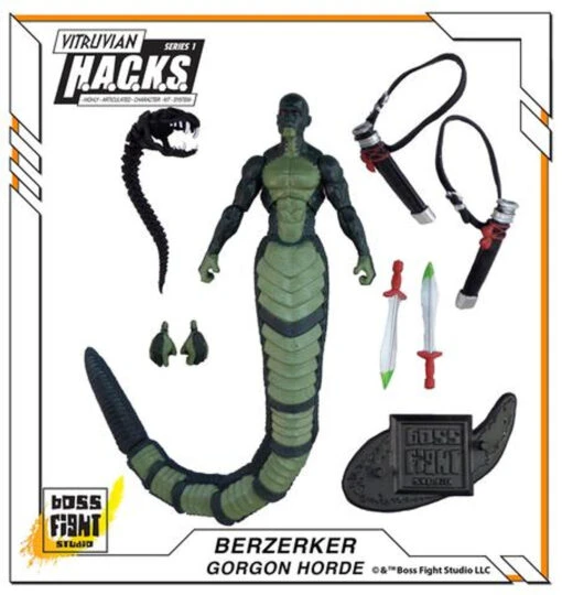 Vitruvan H.A.C.K.S. Berserker Gorgon Horde Action Figure -Deals Amok Time Store 814800020935 97000.1599558252