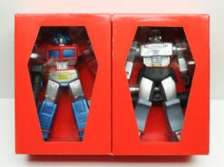 Unknown Transformers Optimus Prime And Megatron Metallic Vinyl Figure Set