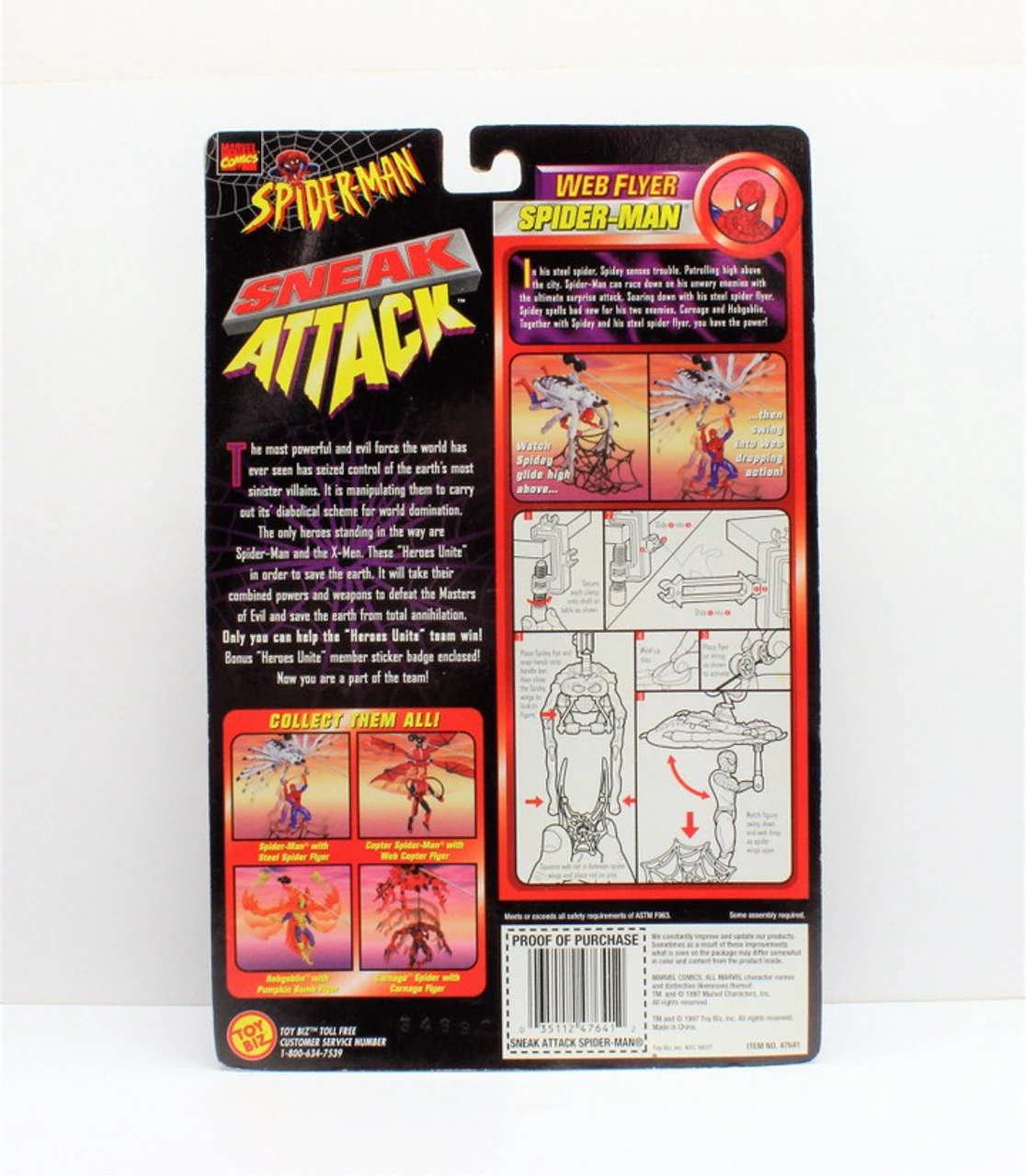 ToyBiz (1997) Spider-Man Sneak Attack Web Flyer Action Figure 4 ToyBiz (1997) Spider-Man Sneak Attack Web Flyer Action Figure - Image 2