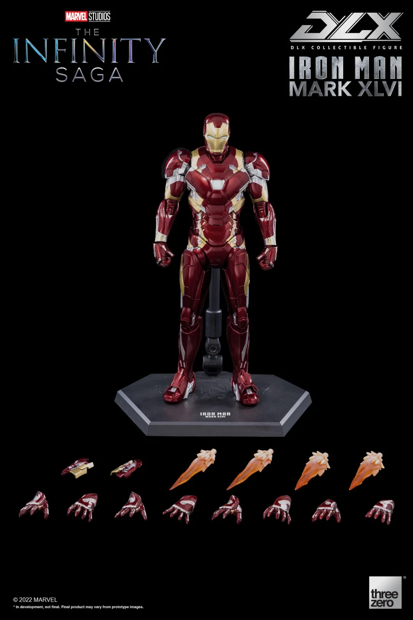 Threezero Marvel The Infinity Saga Iron Man MK46 Deluxe 1/12 Scale Action Figure 3 Threezero Marvel The Infinity Saga Iron Man MK46 Deluxe 1/12 Scale Action Figure