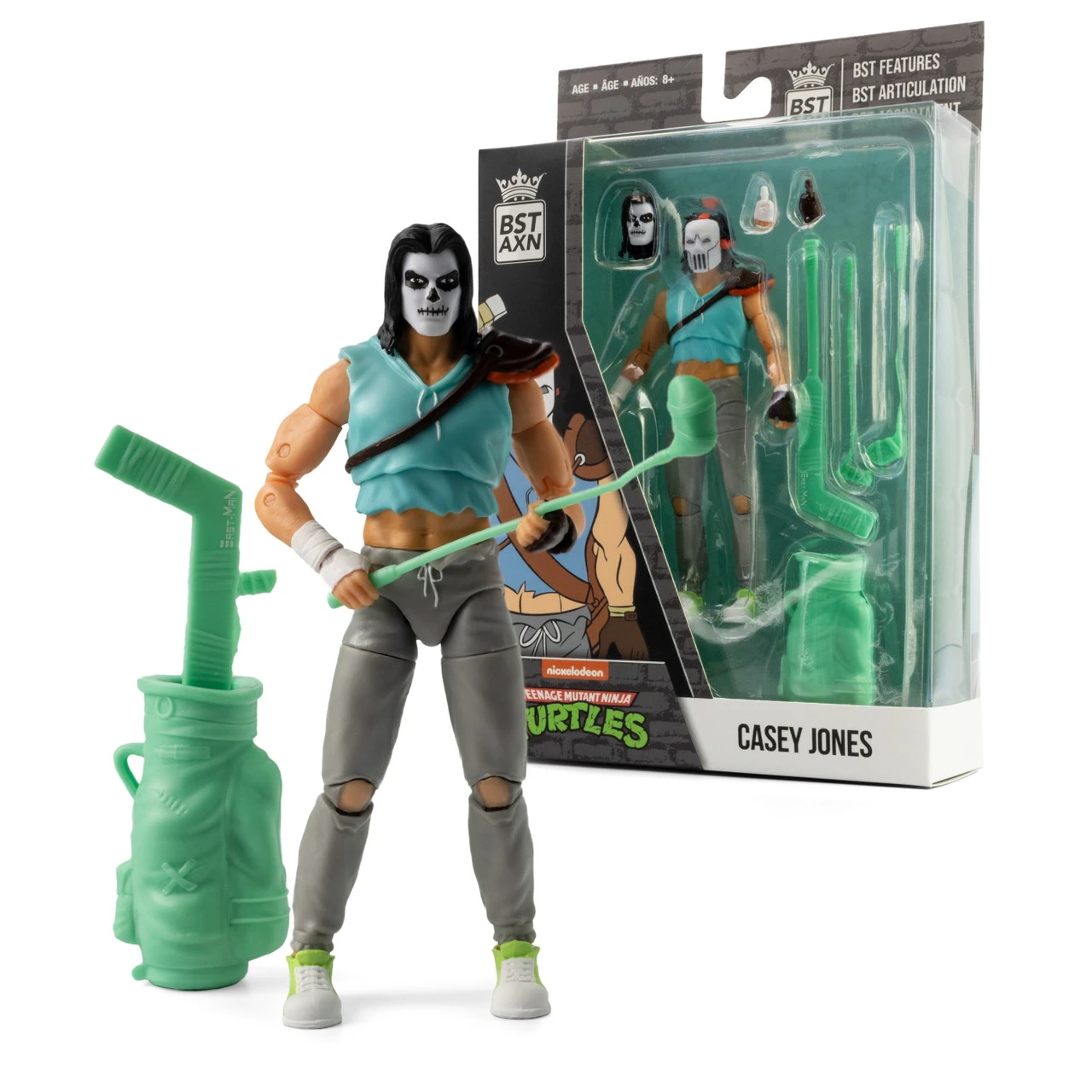 BST AXN TMNT Casey Jones Skull Facevariant Action Figure 3 BST AXN TMNT Casey Jones Skull Facevariant Action Figure