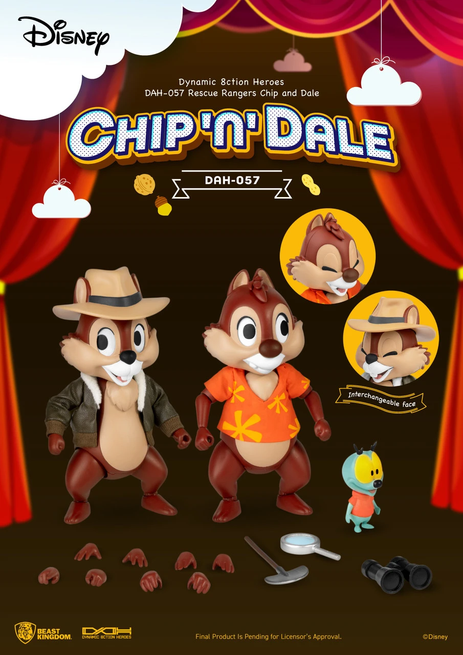 Beast Kingdom Disney Chip And Dale DAH-057 DYNAMIC 8-CTION HEROES 9 Beast Kingdom Disney Chip And Dale DAH-057 DYNAMIC 8-CTION HEROES - Image 7
