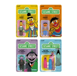 Super7 Sesame Street Reaction Wave 1 Set Of 4