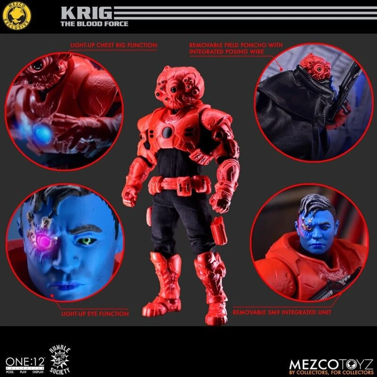 Mezco ONE:12 COLLECTIVE Rumble Society - Krig The Blood Force 4 Mezco ONE:12 COLLECTIVE Rumble Society - Krig The Blood Force - Image 2